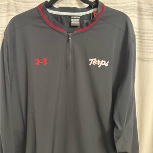 Under Armour Black Quarter-Zip with Red Details